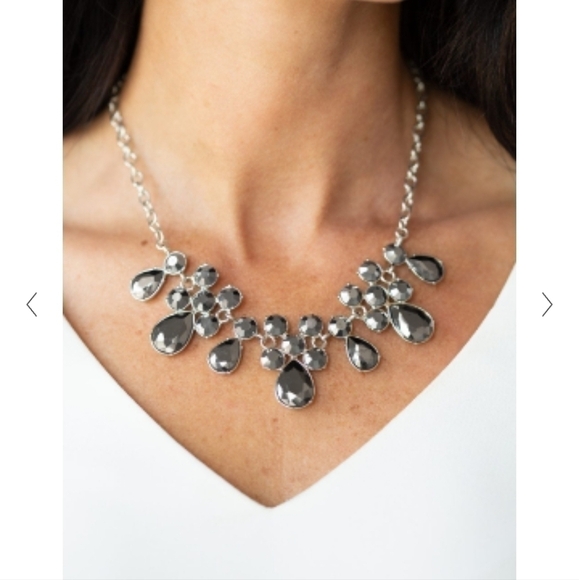 Debutante Drama Silver Necklace - Picture 1 of 5